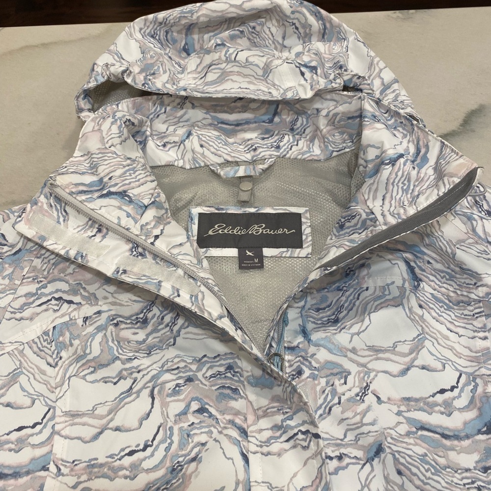 Eddie Bauer Jacket size Medium White Multicolor WeatherEdge - Picture 2 of 16
